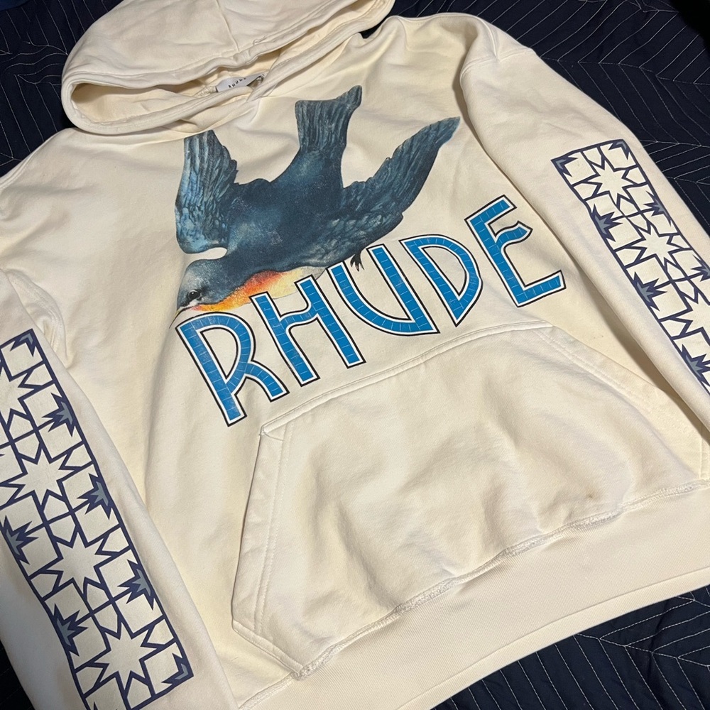 Rhude Blue Bird Hoodie